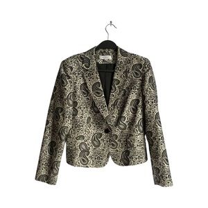 Emanuel Ungaro silk paisley blazer size 10